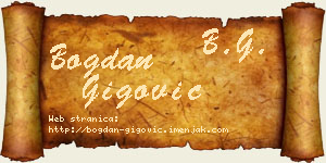 Bogdan Gigović vizit kartica
